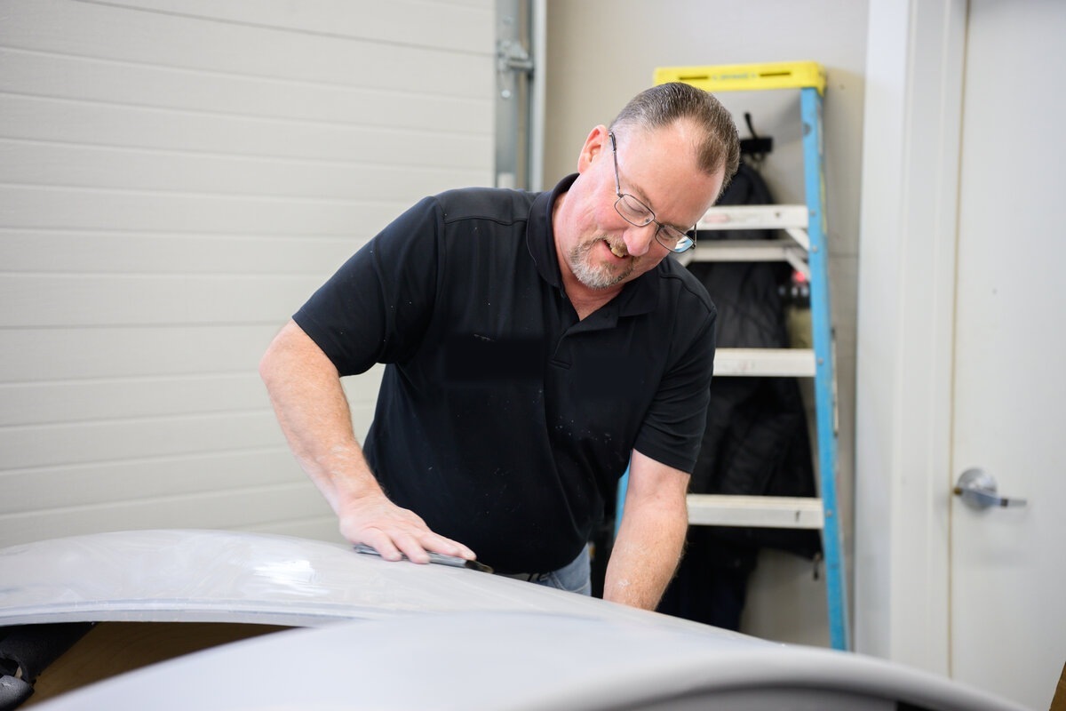 Bodywork preparation during the build